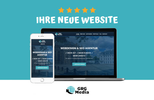 webdesign entwurf - grg media